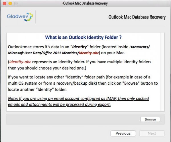 outlook for mac - backup your profile